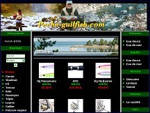 Aperu du site Guilfish Pche - boutique en ligne: tout matriel de pche