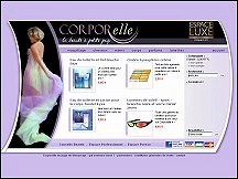 Aper�u du site Corporelle - produits de beaut�, parfums, cosm�tiques