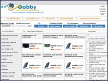 Aperu du site Oobby - matriel informatique et composants PC