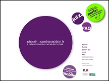 Aperu du site ChoisirsaContraception.fr - pour bien choisir sa contraception
