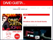 Aperu du site David Guetta