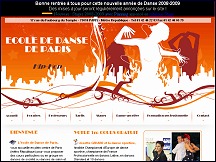 Aper�u du site Danse-a-Paris.fr - �cole de danse � Paris