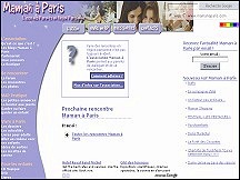Aperu du site Maman  Paris - association de parents en rgion parisienne