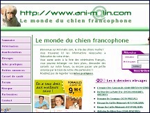 Aperu du site Ani Malin - le monde du chien francophone