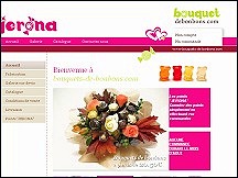 Aperu du site Bouquets-de-Bonbons.com - bouquets en chocolats et bonbons
