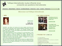 Aperu du site Politique Internationale - revue francophone sur les questions internationales
