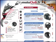 Aperu du site CityMotoClub - accessoires pour cycles et scooters
