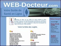 Aperçu du site Web Docteur - guide de santé en ligne, symptômes de maladies