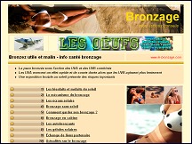 Aperu du site Le-Bronzage.com - infos sant sur le bronzage, pour bronzer malin