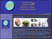 Aper�u du site Espace Perle - vente de bijoux, sp�cialiste de la vente de perles