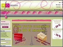 Aperu du site Adhsif Dco - stickers muraux, autocollants dcoratifs
