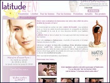 Aperu du site Latitude Zen - institut de beaut Paris, femmes et hommes