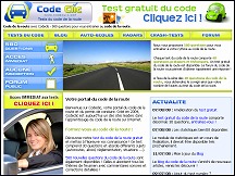 Aperu du site Code Clic - tests du Code de la Route
