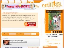 Aperu du site NetMiss - concours de beaut, votez pour lire Miss et Mister