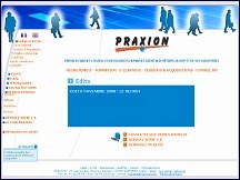 Aperu du site Praxion - cabinet de recrutement dans le secteur du BTP