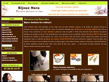 Aperu du site Bijoux Nara - bijoux fantaisie, bijoux Ubu, bijoux de crateurs
