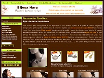 Aper�u du site Bijoux Nara - bijoux fantaisie, bijoux Ubu, bijoux de cr�ateurs