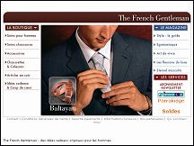 Aperu du site French Gentleman - boutique de cadeaux pour homme