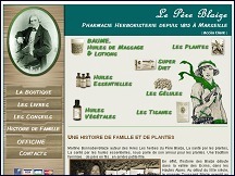 Aperçu du site Le Père Blaize - herboristerie en ligne