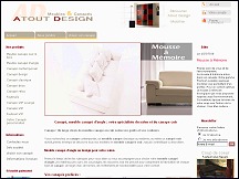 Aperu du site Un-Canape.com - vente en ligne de canaps et fauteuils en cuir