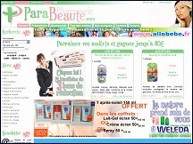 Aperu du site ParaBeaute - parapharmacie en ligne
