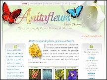 Aperu du site Anitafleurs - vente en ligne de plantes, arbustes, graines