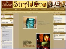 Aperu du site Stradoro - bijoux en cristal de Murano
