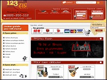 Aperu du site 123 Zic - vente d'instruments de musique