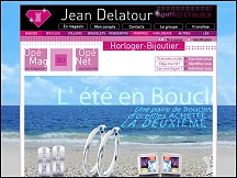 Aperçu du site Jean Delatour - bijouterie en ligne, vente de bijoux et de montres
