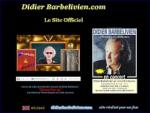 Aperu du site Didier Barbelivien