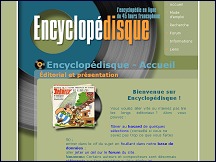 Aperu du site Encyclopedisque.fr - encyclopdie en ligne du 45 tours francophone
