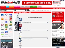 Aperu du site WebDealAuto - pices dtaches auto au prix discount