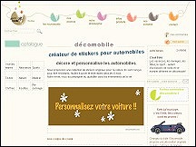 Aperu du site Decomobile - crateur de stickers pour automobiles