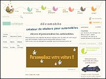 Aper�u du site Decomobile - cr�ateur de stickers pour automobiles