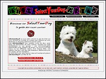 Aperu du site Select Your Dog - guide des races canines