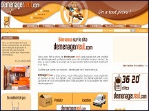 Aperçu du site Demenagerseul.com - pour organiser tout seul un déménagement