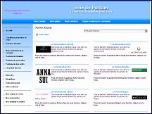 Aper�u du site Soie de Parfum - parfumerie en ligne
