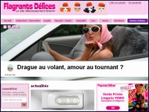 Aper�u du site Flagrants D�lices - magazine f�minin