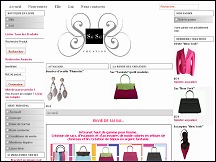 Aperu du site Sa-Sa Cration - bijoux fantaisie haut de gamme, sacs, accessoires de mode