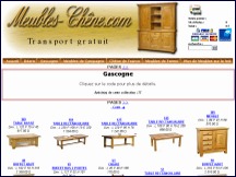 Aperu du site Meubles-Chene.com - meubles et mobilier en chne massif