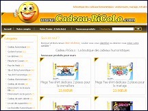 Aper�u du site Cadeau Rigolo - boutique de cadeaux humoristiques