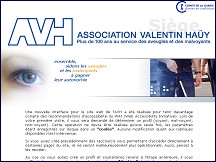 Aperçu du site AVH - ASSOCIATION VALENTIN HAÜY