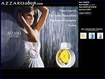 Aperçu du site Azzaro Shop - parfums et cosmétiques Azzaro