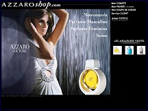 Aper�u du site Azzaro Shop - parfums et cosm�tiques Azzaro