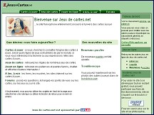 Aperçu du site Jeux de cartes.net