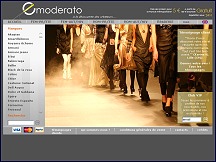 Aperu du site eModerato - vtements, chaussures et accessoires de mode de crateurs