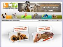 Aperu du site Animalerie Reduc - produits animaliers aux prix discount