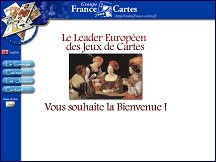 Aperçu du site France Cartes - fabricant de cartes à jouer, jeux de casino