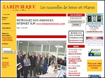 Aperu du site La Rpublique de Seine-et-Marne - journal hebdo rgional de Melun