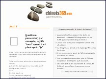 Aperu du site Chinois365.com - apprenez le chinois gratuitement en 365 jours